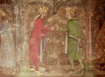 The Holy Roman Emperor Charles IV Receiving a Thorn from the Crown of Christ from the French King, Jean II, from the Chapel of Our Lady